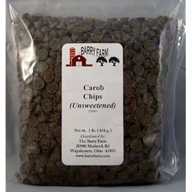 Carob Chips, unsweetened, 1 lb.