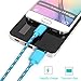 Micro USB Cable Android Charger, Pofesun (3-Pack 10FT) Micro USB Android Charger Cable Nylon Braided Cord Compatible with Samsung Galaxy S7 S6 J7 Note 5,Sony, Motorola, HTC, LG,Tablets-Blue,Green,Red