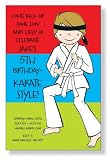 Karate Boy Party Invitations