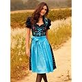 Dirndl schwarz/hellblau