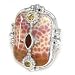 Fire Agate Silver Ring Size 10