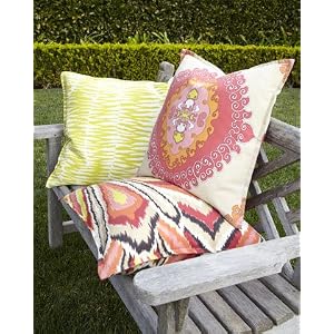 Trina Turk Peacock Print Pillow