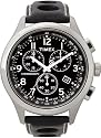 Timex - T2M552 PF - Timex T-Series - Quartz chronographe - Montre Homme - Bracelet en cuir noir