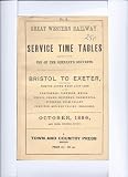 Service time tables printed for the use of the Company's servants. Bristol to Exeter, including the Weston-Super-Mare loop line and the Portishead, Clevedon, Wells, Yeovil, Chard, Minehead, Barnstaple