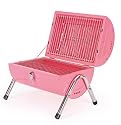 Barbi Pink Portable Barrell Barbeque with Twin Grill