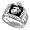 Sterling Silver USMC Ring: USMC Gift For Marines - size 8