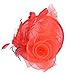 AM CLOTHES Womens Feather and Mesh Fascinator Headwear
