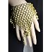 Handschmuck Sklavenarmband Bauchtanz Bollywood Schmuck Karneval Fasching Orient in gold Farbe