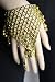 Handschmuck Sklavenarmband Bauchtanz Bollywood Schmuck Karneval Fasching Orient in gold Farbe