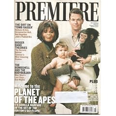 Premiere Magazine July 2001 Mark Wahlberg and Helen Bonham Cover-Planet of the Apes Feature
