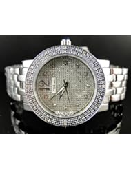 New Ladies Jojino Silver Metal Genuine Real Diamond Watch MJ-1046C