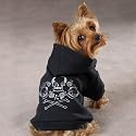 Crowned Crossbones Hoodie Sweatshirt Sweater Red Small