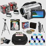 Sony DCR-DVD508 DVD Camcorder + Lenses + Filters + Pro Accessory Kit