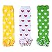 KF Baby Girls Toddler Cozy Soft Leg Warmers, Set of 6 Pairs