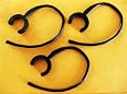3 Black Ear Hook Clip Loop Replacement for Motorola Hx1 Bluetooth Headset. Adjustable, Strong & Non-spinning