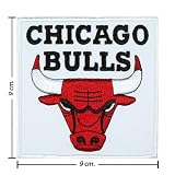 Chicago Bulls Logo Embroidered Iron on Patches Free Shipping From Thailand