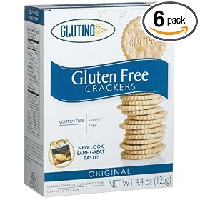 Glutino Gluten Free Original Crackers, 4.4 Ounce Boxes (Pack of 6)