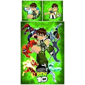 Parure housse de couette Ben 10 Ten 100 % Coton
