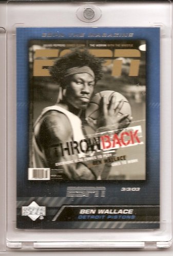 Cheap 2005 /06 Upper Deck ESPN Ben Wallace "ESPN The Magazine Cover" Basketball Card - Mint Condition- Shipped In Protective Screwdown Case !