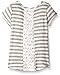 BTween Little Girls' Striped Top with Crochet Back Panel and Heart and Legging