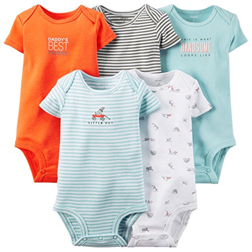 Carter's Baby Boys' 5 Pack Bodysuits (Baby)