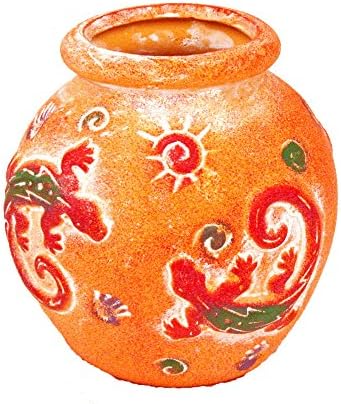 Southwest Style Gecko Vase Figurine