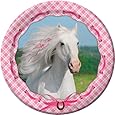 Heart My Horse Luncheon Plate 6 7/8 in (8) Birthday Party Supplies