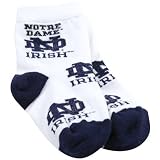 Notre Dame Fighting Irish White Infant Bootie Socks