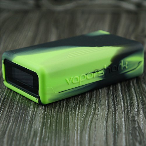 Silicone Case for VaporShark DNA200 Vapor Shark DNA 200 Sleeve Cover Skin Wrap (Green/Black)