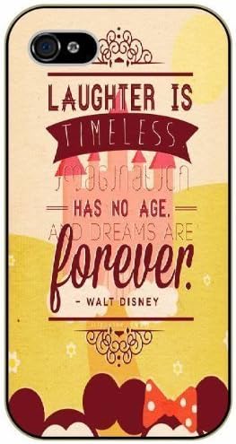Laughter is timeless, imagination has no age and dreams are forever - iPhone 5s black plastic case / Inspiration Walt Disney quotes