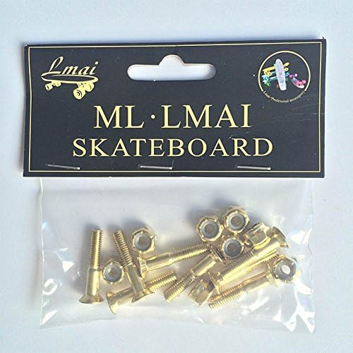 1.125" Hexagon Head Deck Bolts Skateboard Bolts For Penny Board Long Board Set Of 8Pcs With Nuts