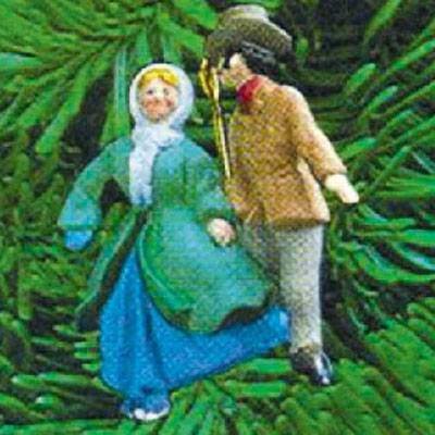 Vintage Hallmark Keepsake Miniature Christmas Ornament Skater’s Waltz 1988 in Box