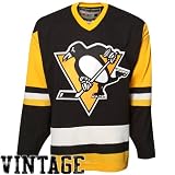 Pittsburgh Penguins Black Reebok Team Classic Throwback Jersey