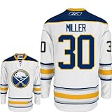 MILLER #30 Buffalo Sabres Reebok Premier Away NHL Hockey Jersey (NHLPA Certified Custom Sewn Authentic Twill)
