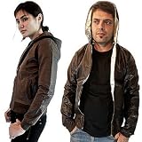 Ark Hoody Reworked Vintage Leather Jacket - Ark Men's and Women's 34 Chest