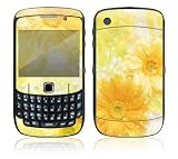 Yellow Flowers Design Decal Skin Sticker for BlackBerry Curve 8500 Cell Phone