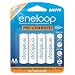 GE/SANYO eneloop 4 Pack AA NiMH Pre-Charged Rechargeable Batteries