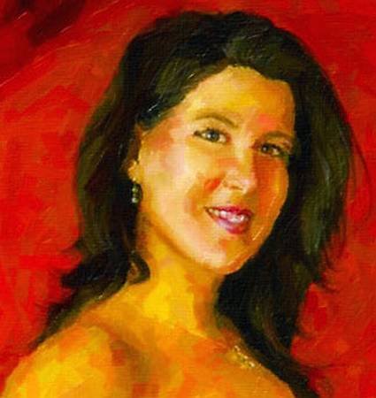 Custom Order #9X-HRM, Oil on Canvas, Custom Painting of The Person You Love, For 1 Person of Customer's Choice, Style: Photo-Realism, with Signature Text 