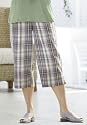Seersucker Plaid Capris