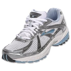 Buy BROOKS Adrenaline GTS 10- Wide Width Ladies Running Shoe, Chambray Midnight Fog White Silver... by Brooks