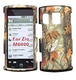 Camo Yellow Branches Sanyo Zio by Kyocera M6000 Cricket Case Cover Hard Phone Case Snap-on Cover Rubberized Touch Faceplates