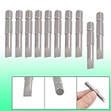 uxcell マイナスビット　 マグネチック　スロッテッド　チップ スクリュードライバー　　10 本入り　　　　 1/4" x 50mm x 6mm x 6mm