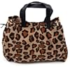 Leopard Print Jute Hand Bag