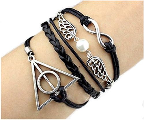 Quality Control Cool Infinity bracelet Snitch Wings &amp; Deathly Hallows personalized Bracelet