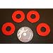 RiverCity Pitching Washers: (4) Red with (1) Tin