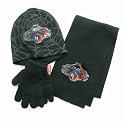 Childrens/Kids Spiderman Hat, Gloves, Scarf Set (Black) (8-10 years)