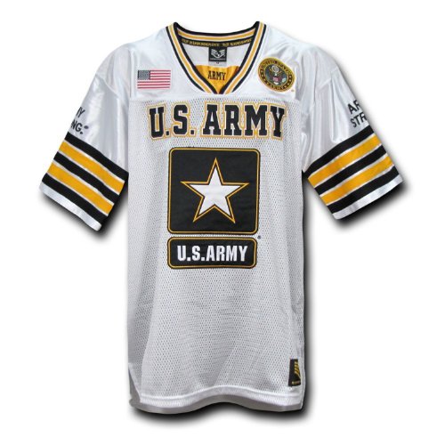 Rapid Dominance US ARMY Military Football Jersey (White, Large) On Sale