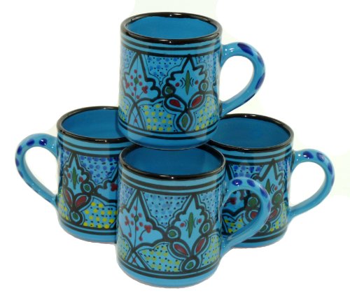 Le Souk Ceramique Coffee Mugs, Set of 4, Sabrine Design On Sale