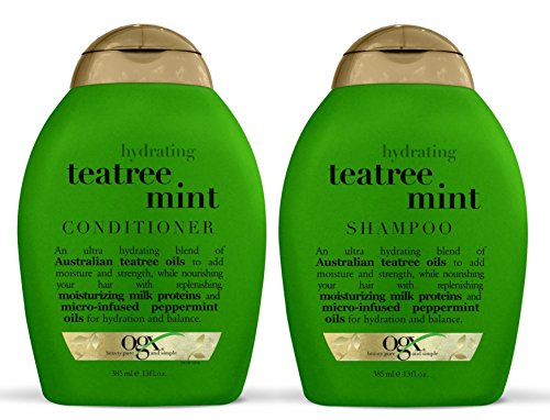 Organix: Tea Tree Mint Hydrating Shampoo + Conditioner, 13 oz Combo Pack