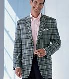  : Executive 2-Button Cotton Madras Sportcoat